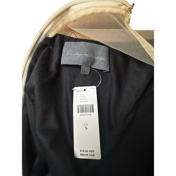 New with Tags  Anthropologie Sunday in Brooklyn Ponte Mesh Mix Top, Size Small - Picture 6 of 6